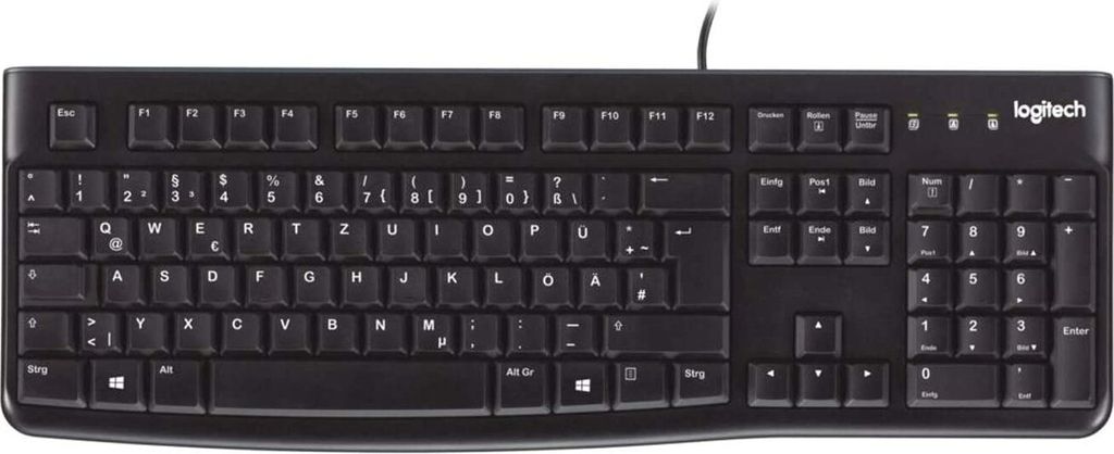 Logitech K120 - Verkabelt - USB - QWERTY - Schwarz