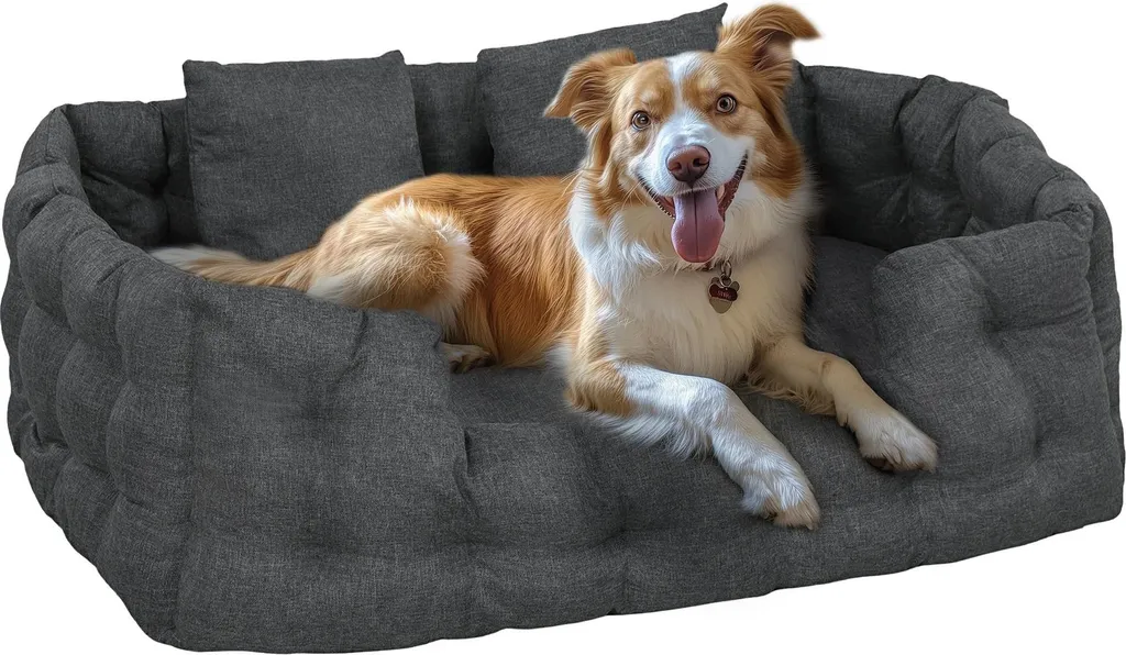Canapé pour chien XS gris - Couchage douillet pour petits animaux