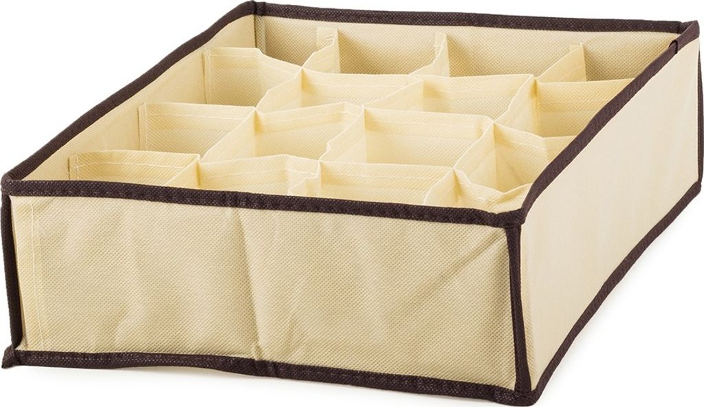 Verk 01616 Schubladen-Organizer 16 Fächer - beige