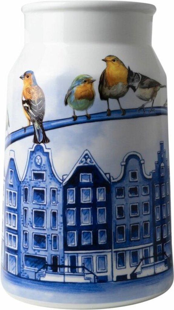 Milchkännchen – Vase – Heinen Delfter Blau – Grachtenhäuser – Keramik – Höhe 30 cm