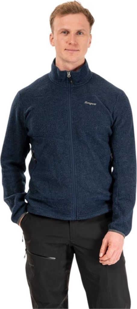 Bergans Herren Rabot Merino Fleecejacke Navy M