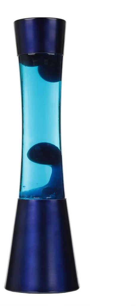 Lampada Lava blu 39 cm per camera da letto soggiorno G9 con Immagine del prodotto 