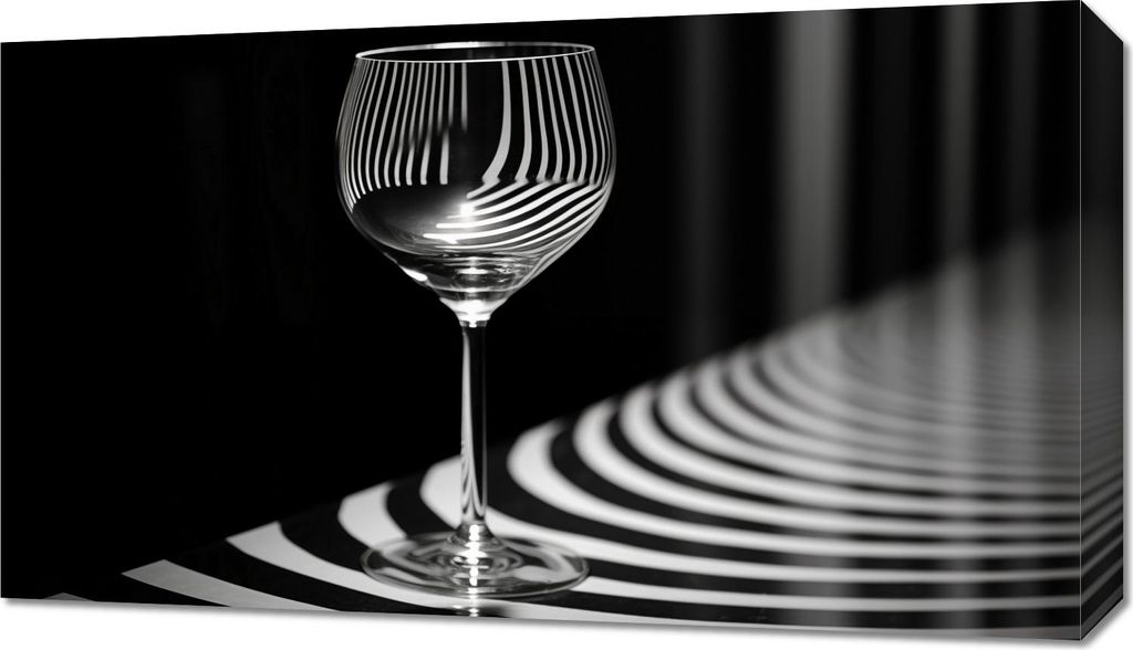 Bild 70x40cm Reflexionen über Glas