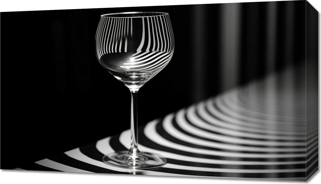 Tableau en verre 70x40 cm Réflexions - Décoration murale design chic