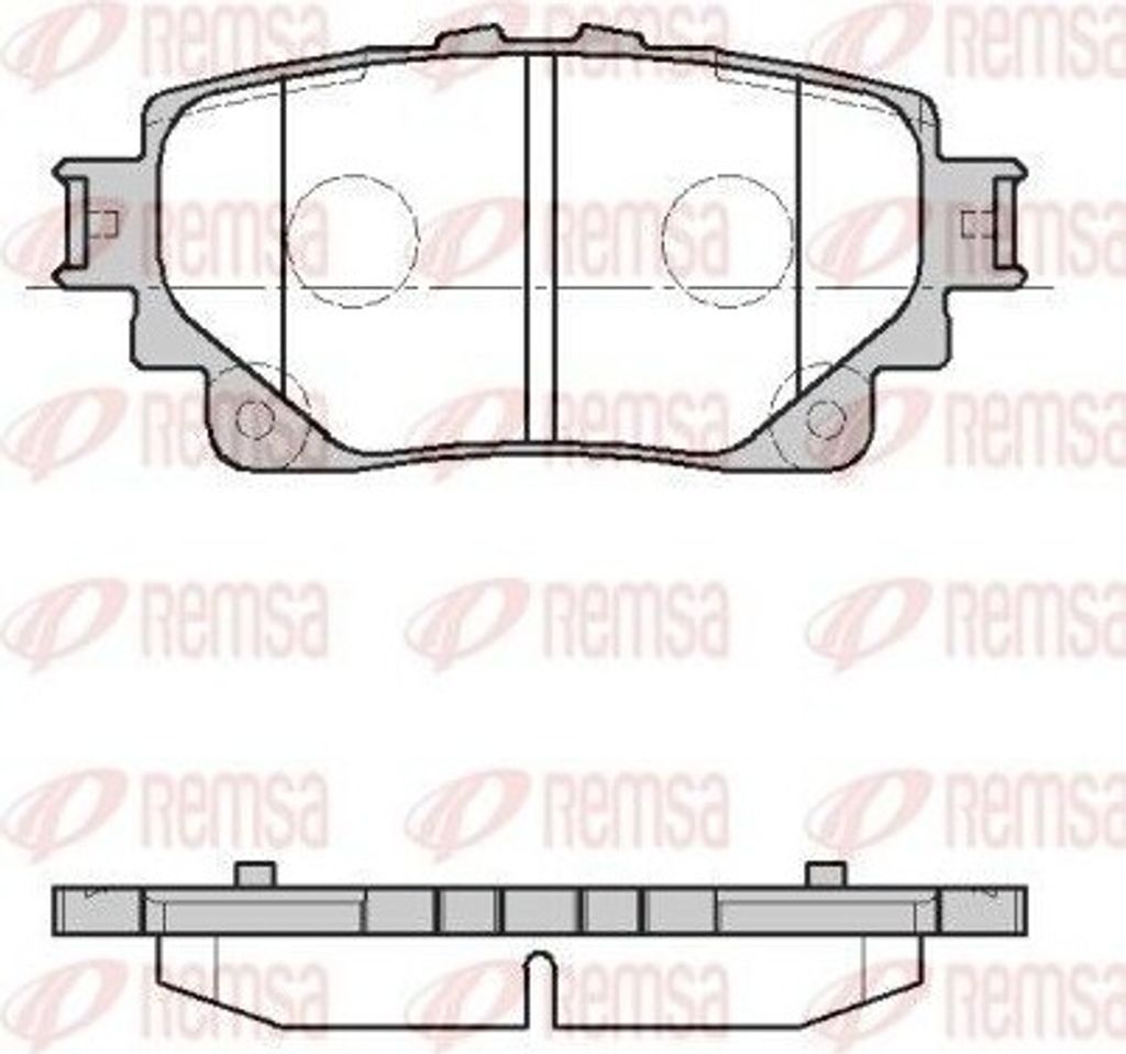 REMSA Bremsbeläge Satz Hinten Bremsklötze für TOYOTA RAV4 V (XA50) 1872.00