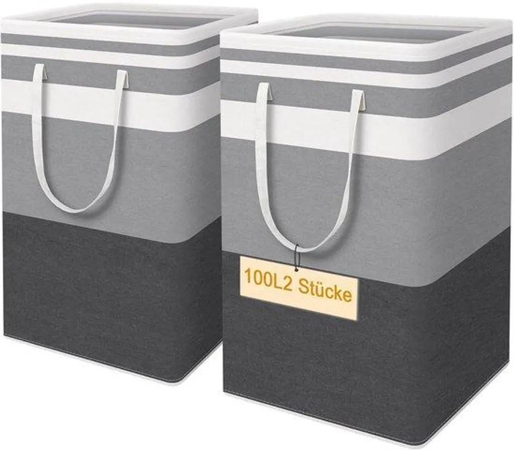 Panier à linge de grande capacité 100L pour buanderie et rangement