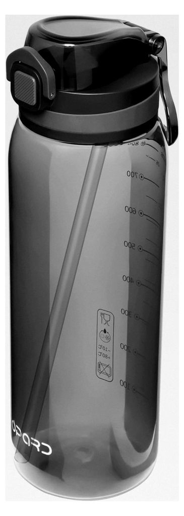 Peak 700 ml/1000 ml Trinkflasche mit Strohhalm, BPA-frei, auslaufsicher mit Klappdeckel