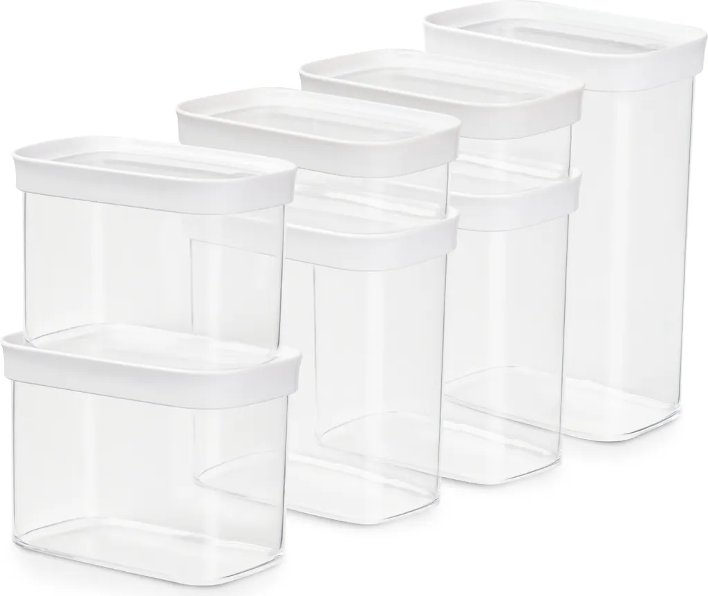 Emsa 3110601051 Optima Set 7 Pezzi: Contenitori Ermetici Dispensa