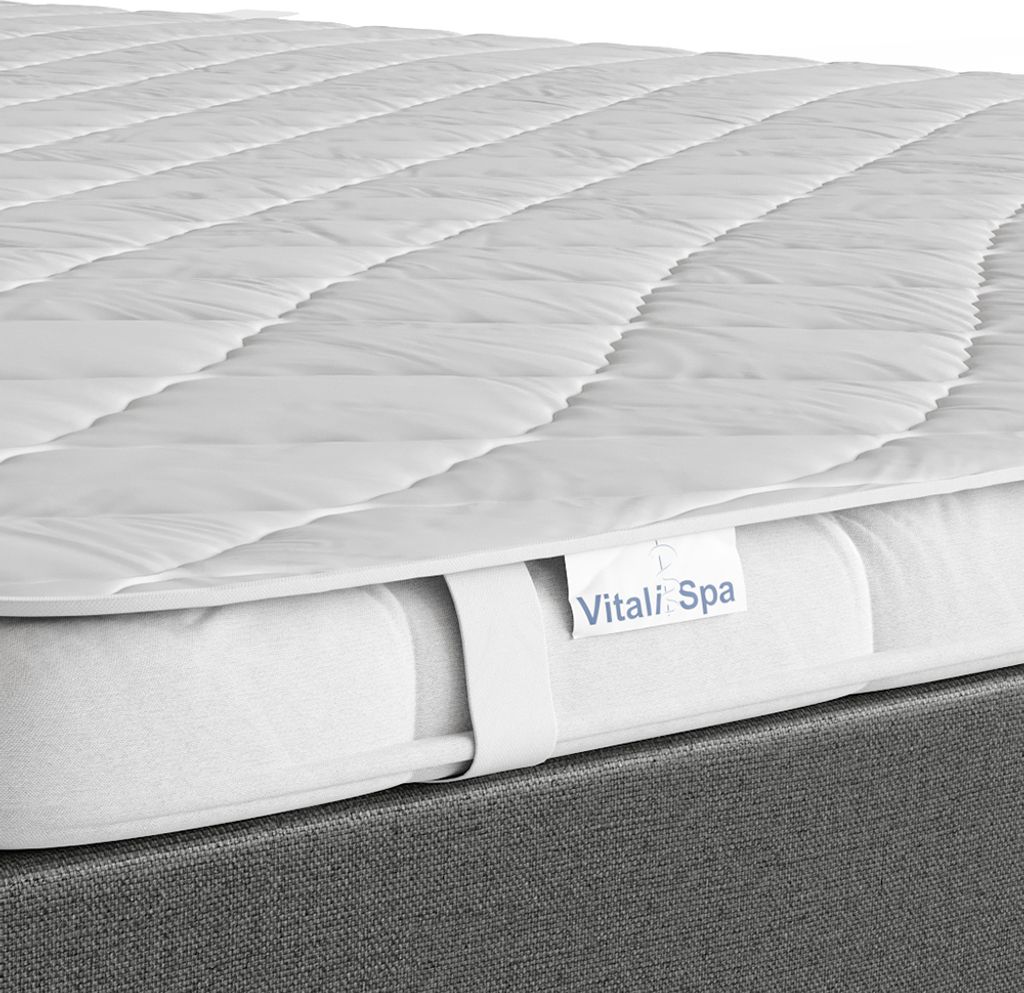 Vitalispa Matratzenschoner , 140 x 200 cm Versteppung, Weiß Produktbild 6