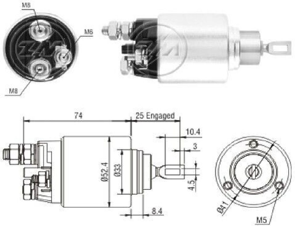 ERA Magnetschalter Anlasser ZM2381 für FIAT Ducato Kastenwagen (250_ 290_)