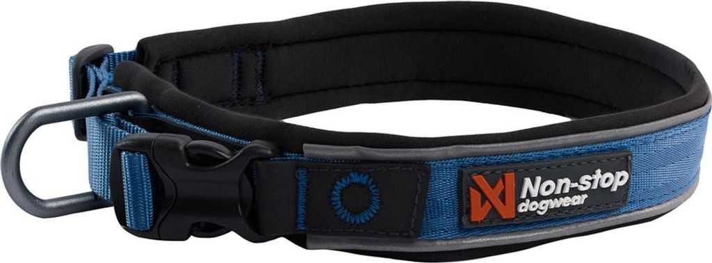 Non-stop dogwear Hundehalsband Roam Collar blau, Größe: M