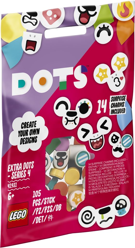 LEGO 41931 DOTS set supplementare di facce di animali per Immagine del prodotto 