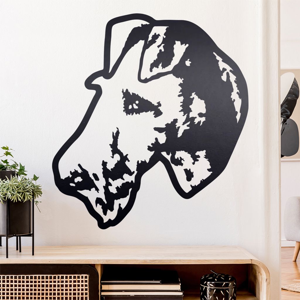 irish terrier Hund Wandtattoo Wandaufkleber Wall Sticker - Dekoration, Küche, Wohnzimmer, Schlafzimmer, Badezimmer