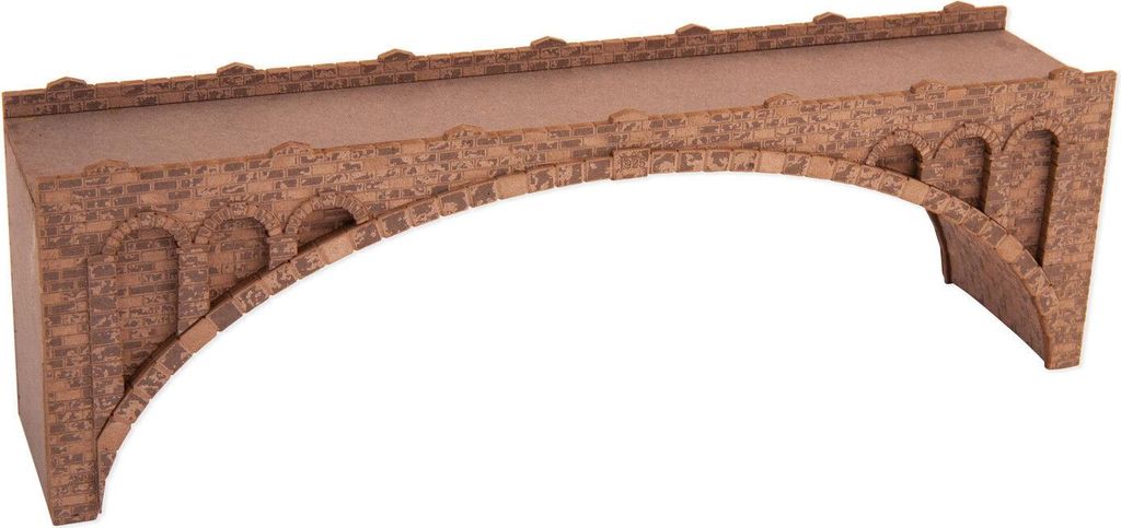 NOCH Steinbogenbrücke, kompakte Modellbau Brücke, 13,5 x 3,2 cm für die Spurweite Z aus hochwertigem Karton ideal für Ihre Dioramen