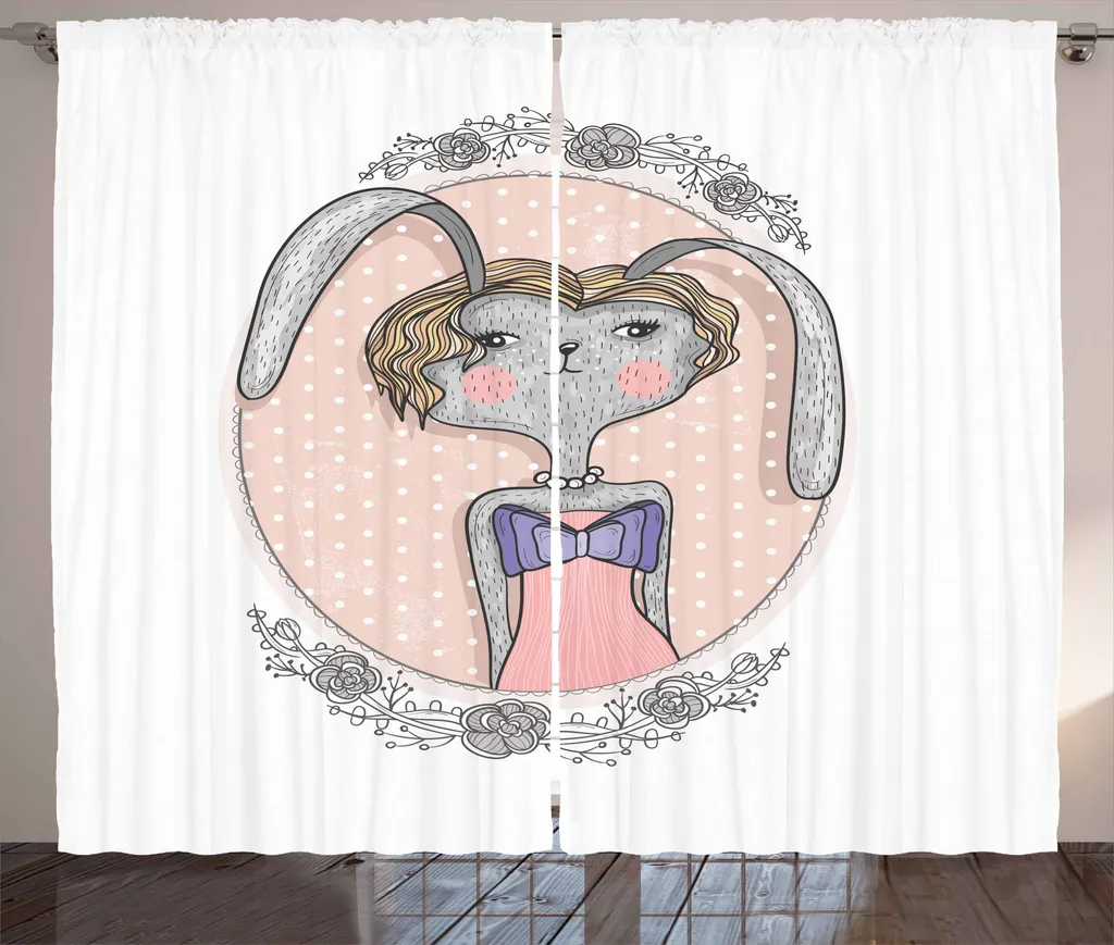 ABAKUHAUS Tenda Satin 280x175 cm - Stampa Digitale Alta Resa