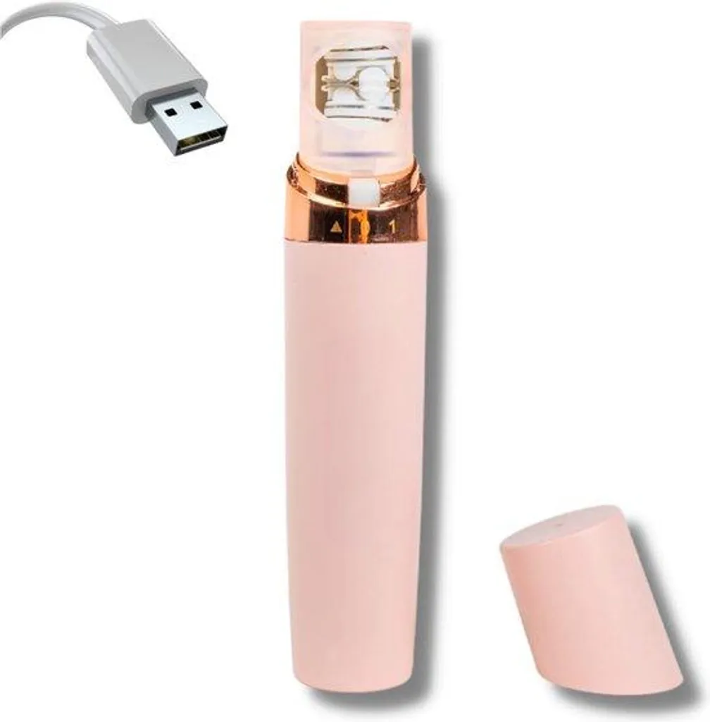Épilateur pour le visage femme hypoallergénique tête or 18K sans fil