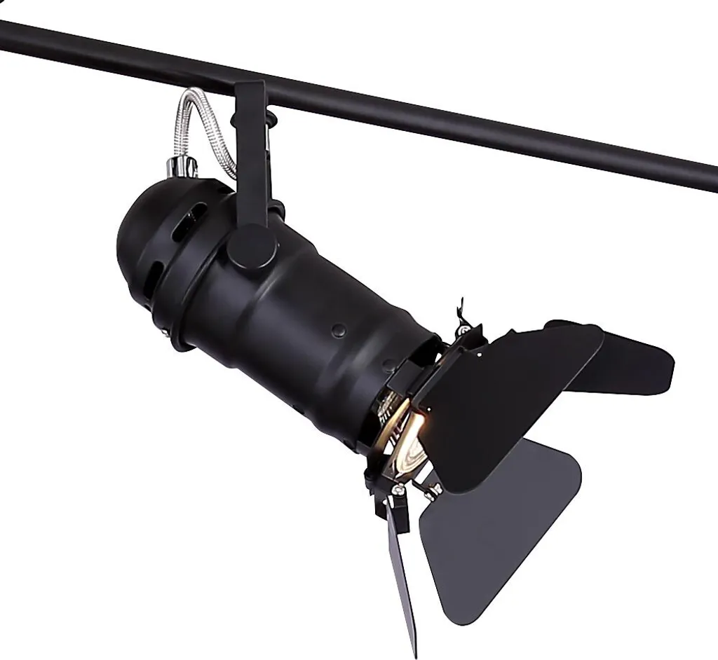 Projecteur Métal Noir 4 Spots GU10 Globo - Éclairage Orientable Design - 8