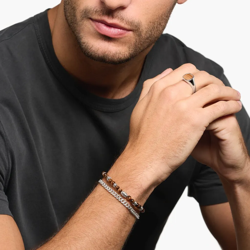 Bracelet Gourmette en Argent 925 Thomas Sabo Maille Unie pour Homme - 2