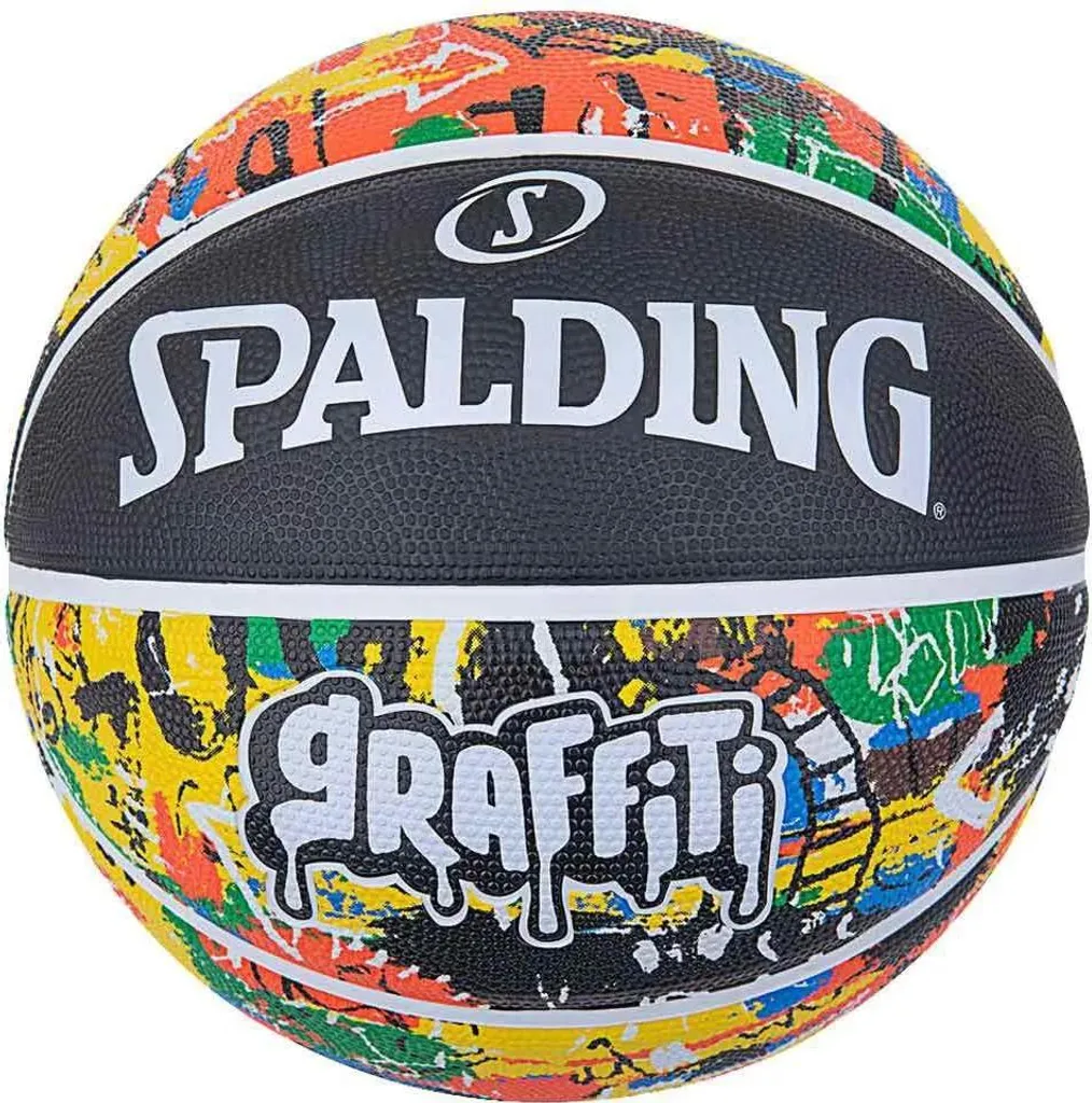Ballon de Basket Extérieur Spalding Graffiti Rainbow pour City-Stade