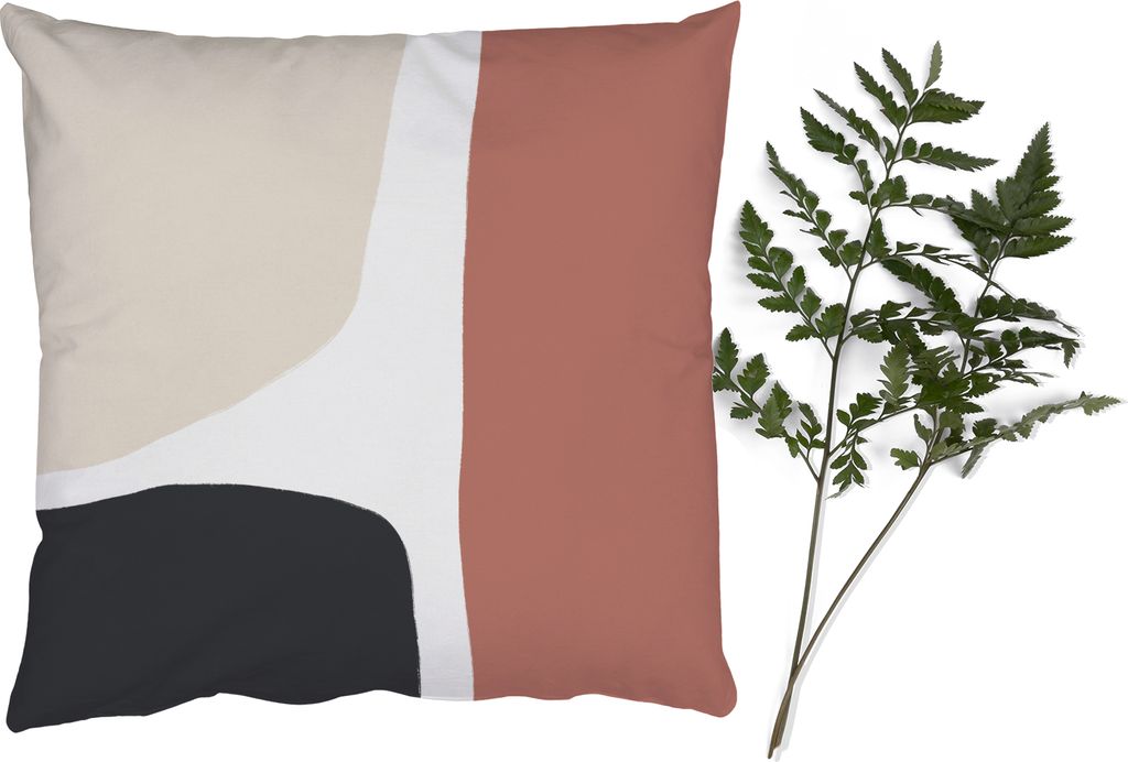 MuchoWow Zierkissen Sofakissen Wohnzimmer Dekokissen 60x60 cm Pastell - Abstrakt - Design - Sitzfläche - Foto Polster