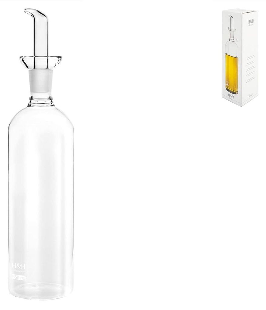 H&h Zylinderampulle aus Borosilikatglas 650 ml