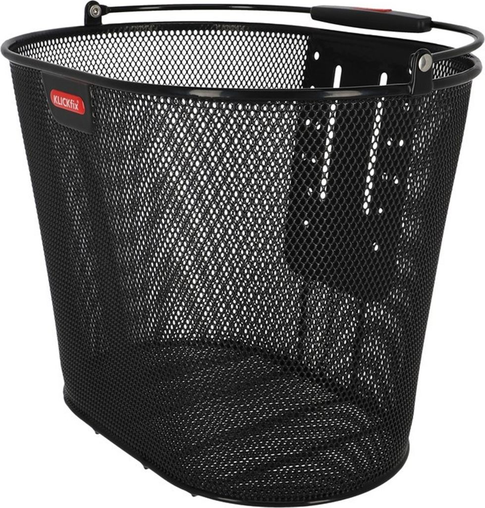 Klickfix přední košík na kolo Oval Plus 36x27x25cm,černý,s Obrázek produktu 