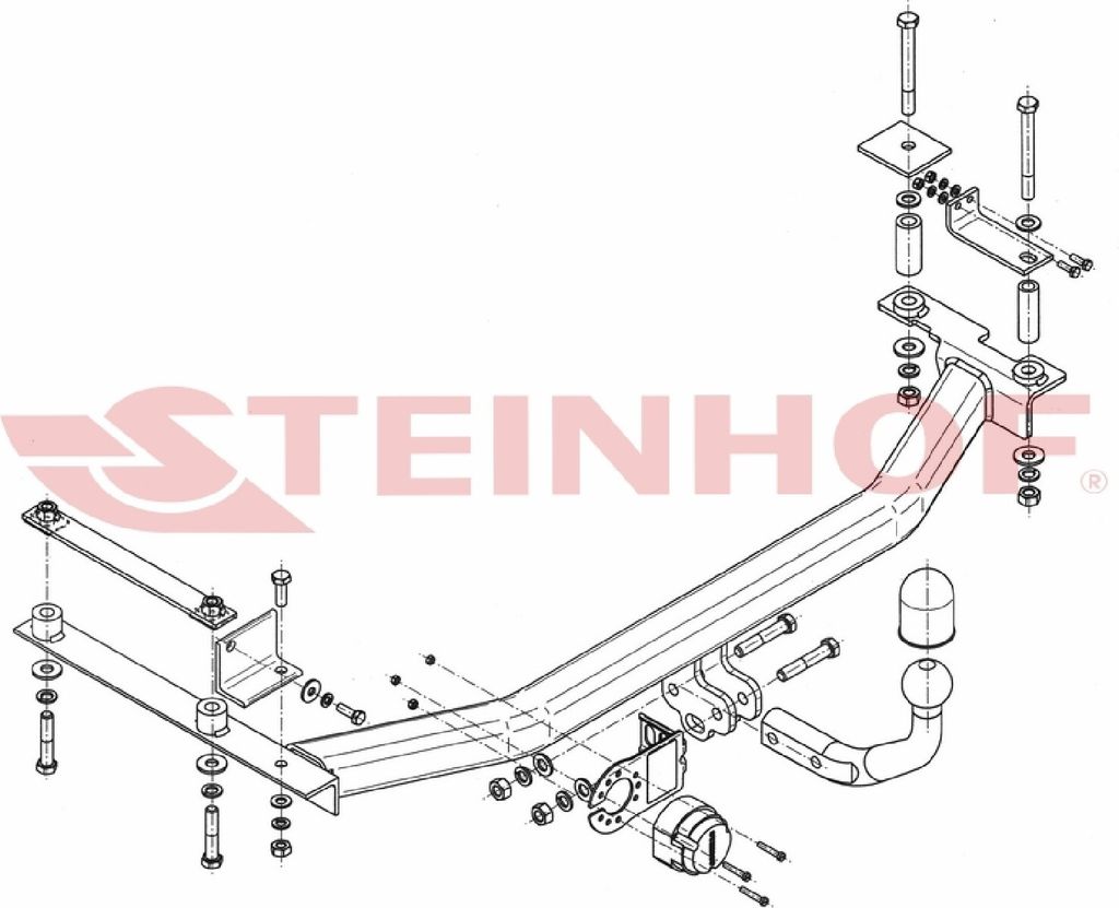 Z546637 Anhängerkupplung passend für HONDA Jazz III 2008-2014 starr