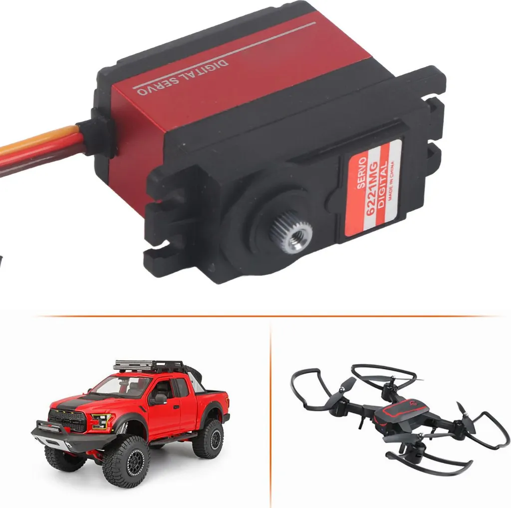 Moteur de direction assistée RC 20kg JX PDI-6221MG pour buggy 1/8 - 5