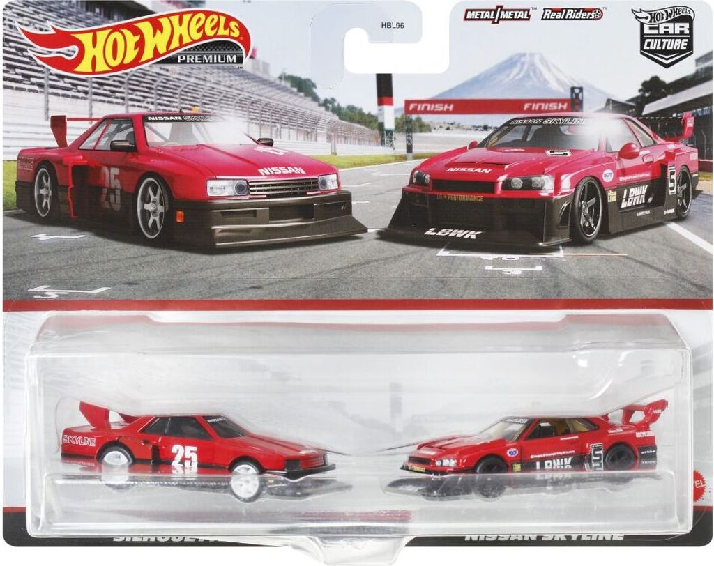 Mattel hot wheels premium 2 pack assorti Produktbild 
