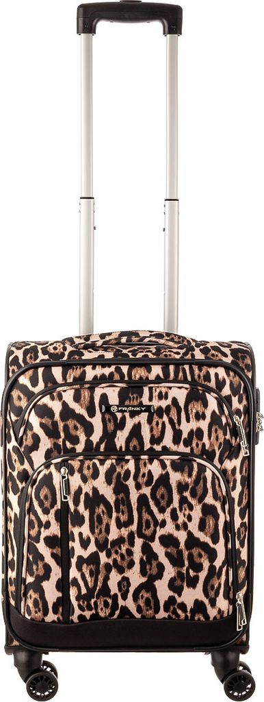 Franky Koffer Handgepäck Spinner Gr. S T1S-DR 55 cm leopard Produktbild 