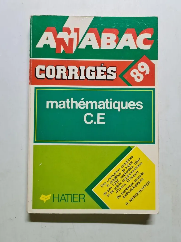 Comprendre les Maths du Bac 1989 CE : Corrigés Complets et Méthodes