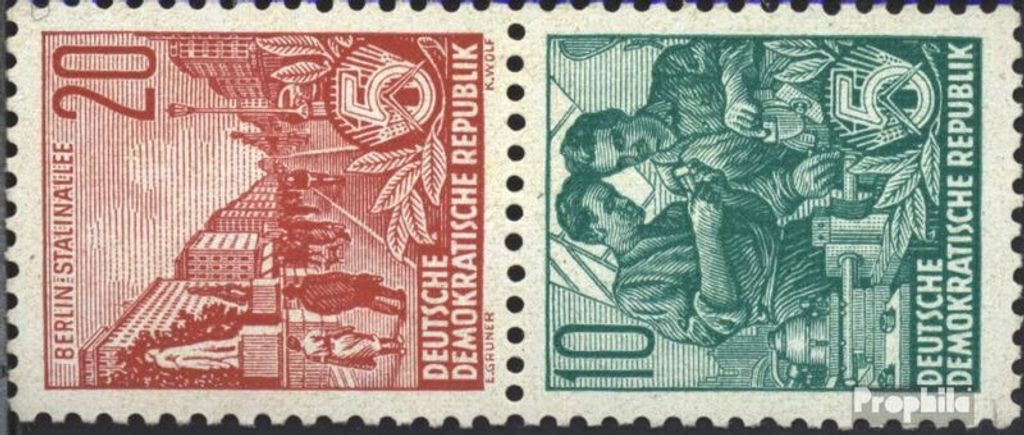 Briefmarken DDR 1960 Mi S9 postfrisch Fuenfjahresplan