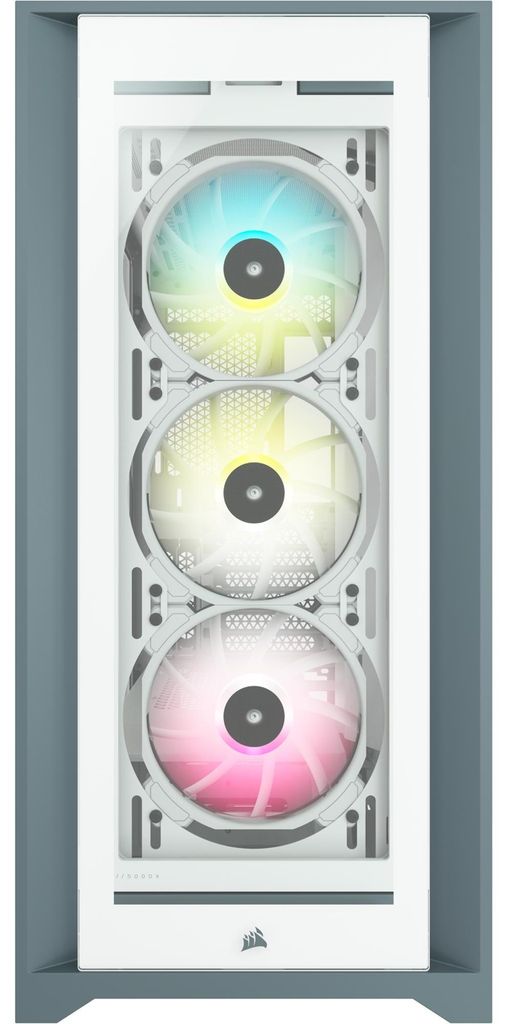 CORSAIR Geh Midi iCUE 5000X RGB (Tempered Glass) White Immagine del prodotto 