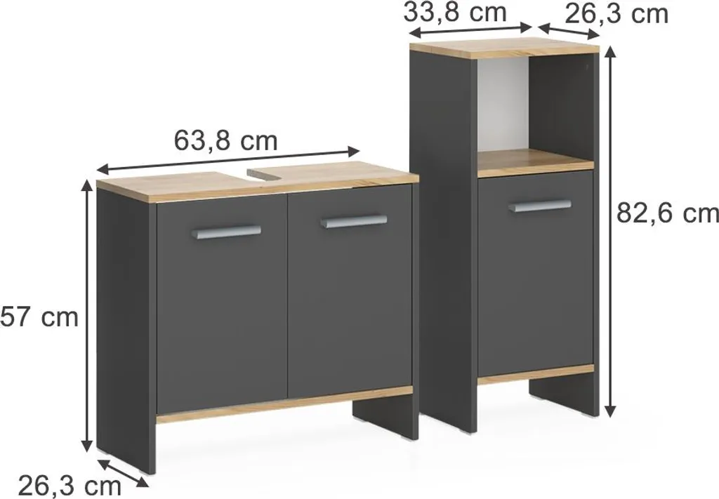 Rangement salle de bain Vicco Karli pour optimiser les petits espaces - 3