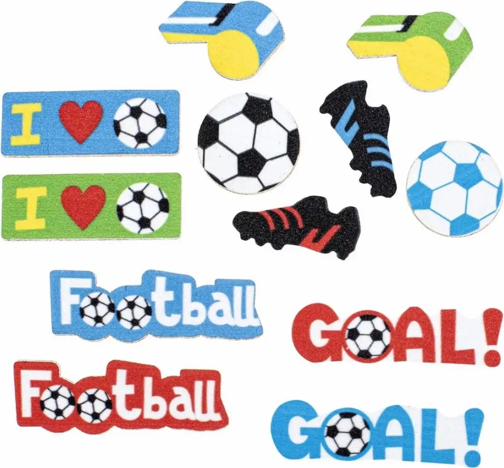Sticker Fußball Moosgummi, Glorex