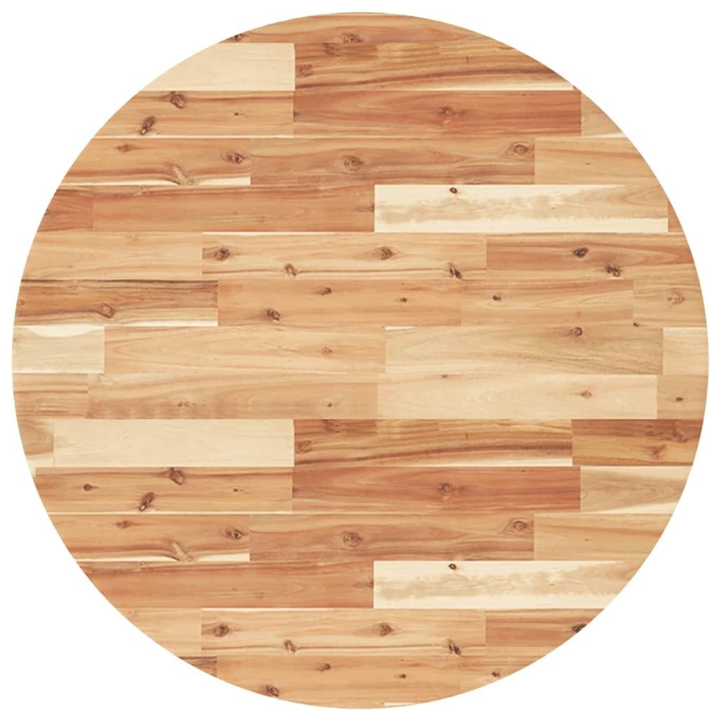 vidaXL Plateau de table Rond Ø80x4 cm Bois massif Acacia Image du produit 