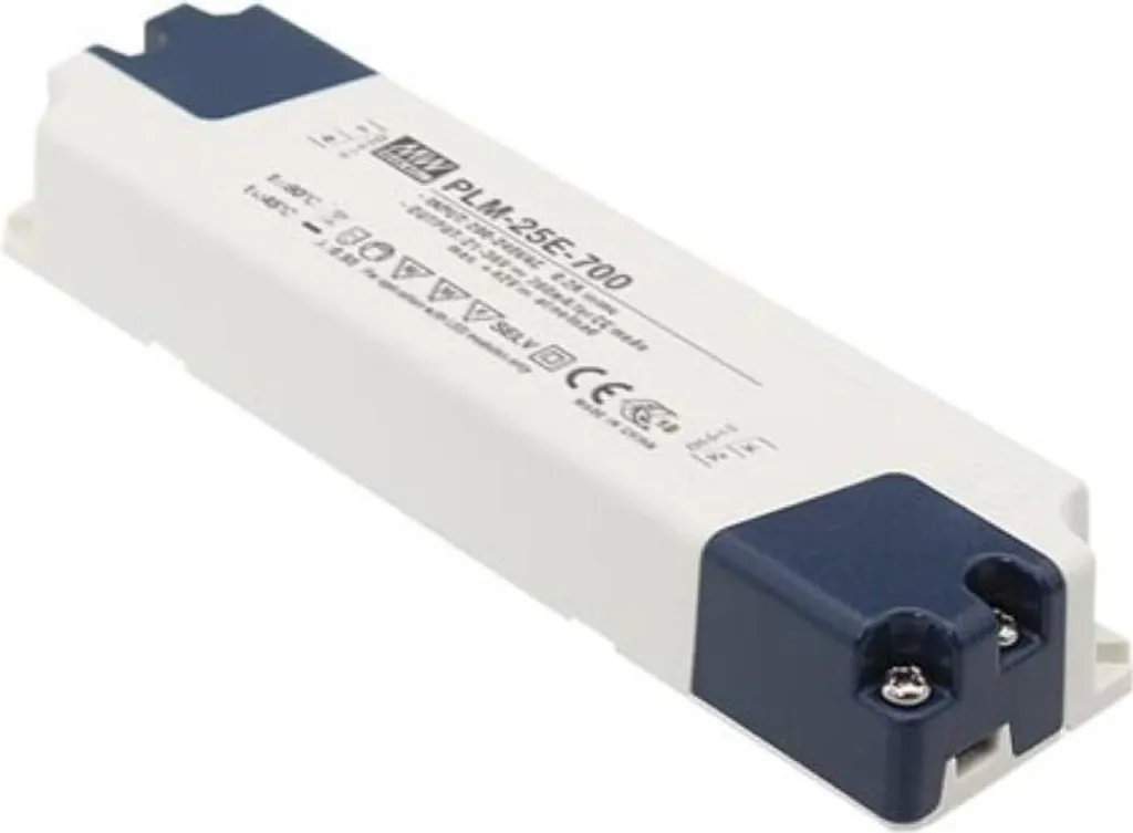 Driver LED 25W Courant Constant 350mA - Protection Surcharge et Sortie Unique