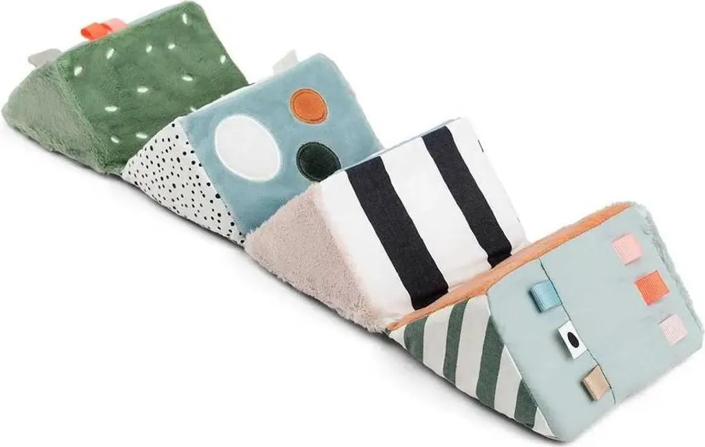 Cube Sensoriel Dépliable Multicolore avec Miroir et Textures Variées - 20