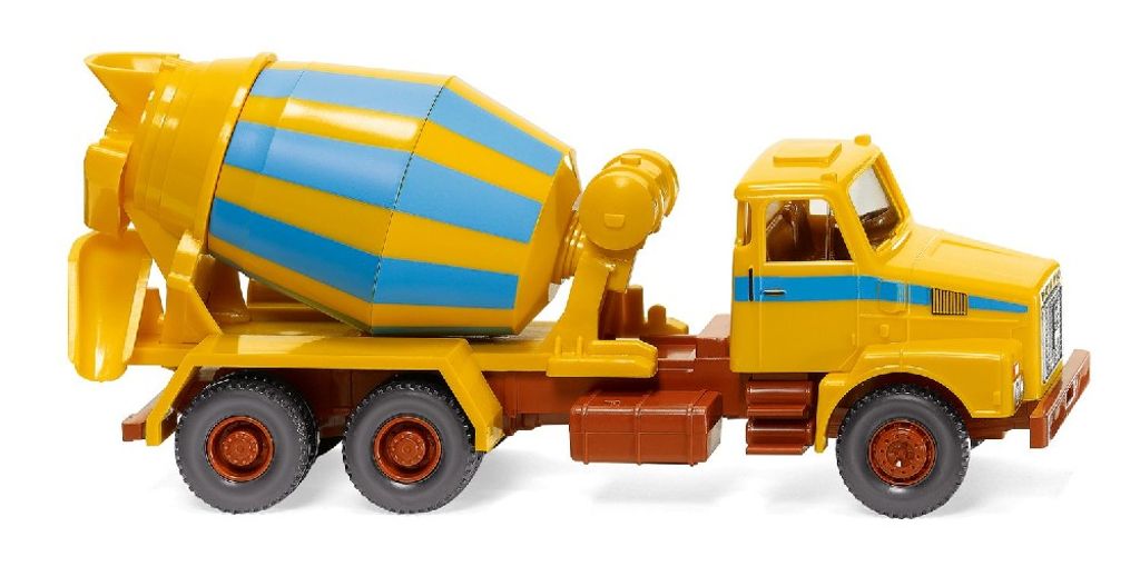 Wiking LKW Volvo N10 Betonmischer-LKW maisgelb/hellblau 068207