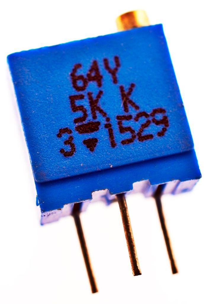 2x 64Y5K Spindeltrimmer Potentiometer Trimmpoti Poti 5kΩ 500mW THT ±10% # 712790