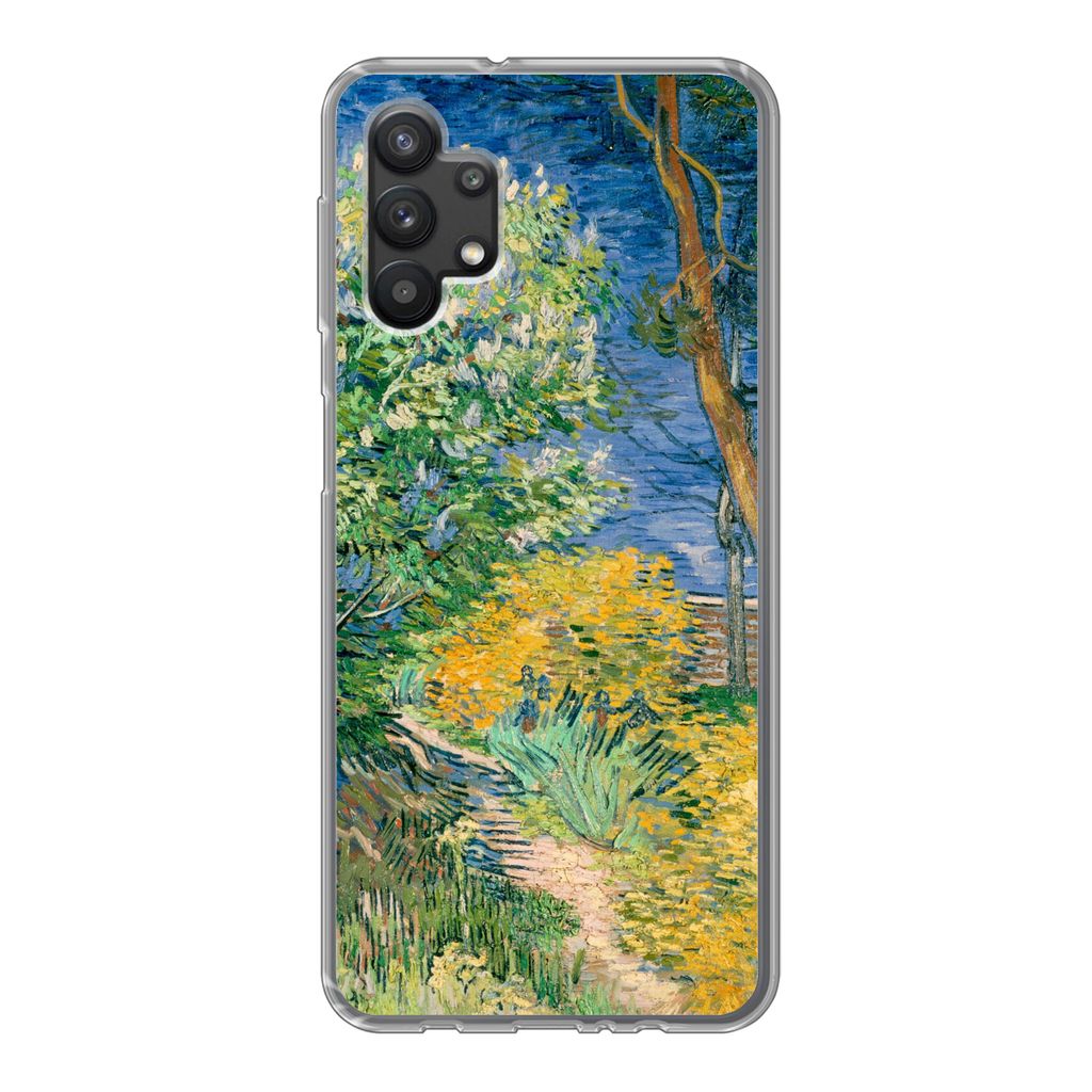 MuchoWow Handyhülle Schutzhülle Hülle für Samsung Galaxy A32 5G Die Büsche bei Arles - Vincent van Gogh Silikon Softcase Handy Hülle - Soft...