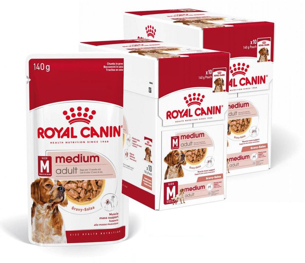 Royal Canin Medium Adult 20x140g Nassfutter in Soße für Produktbild 