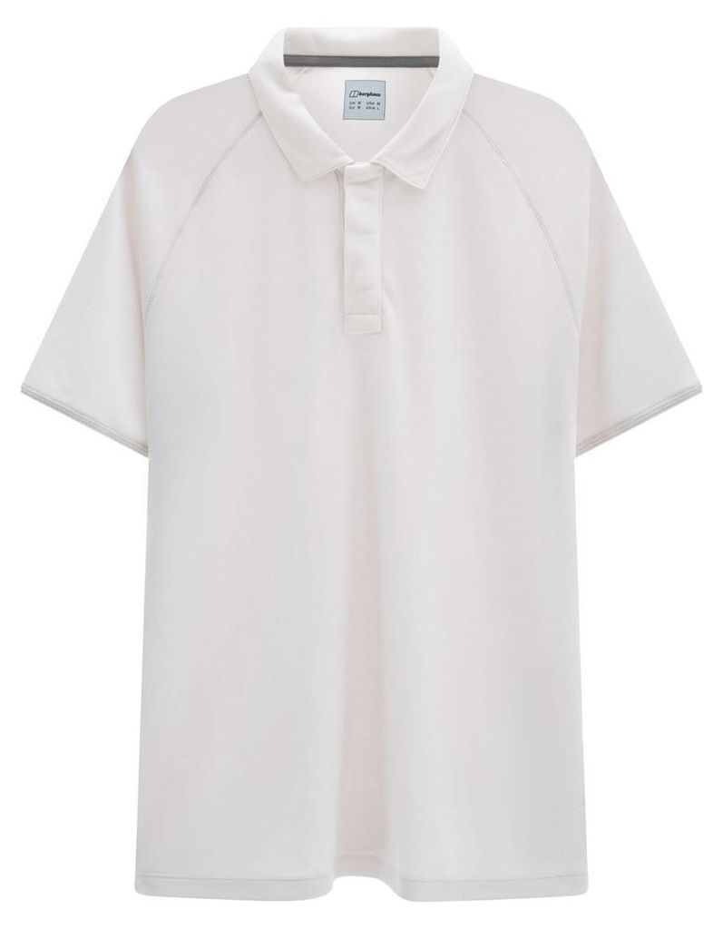 Ivyhill Short Sleeve Tech Polo - Leichtes Herren-Polo für den Outdoor-Alltag - Berghaus, Farbe:Stone (LtGRY), Größe:UK L // DE 52