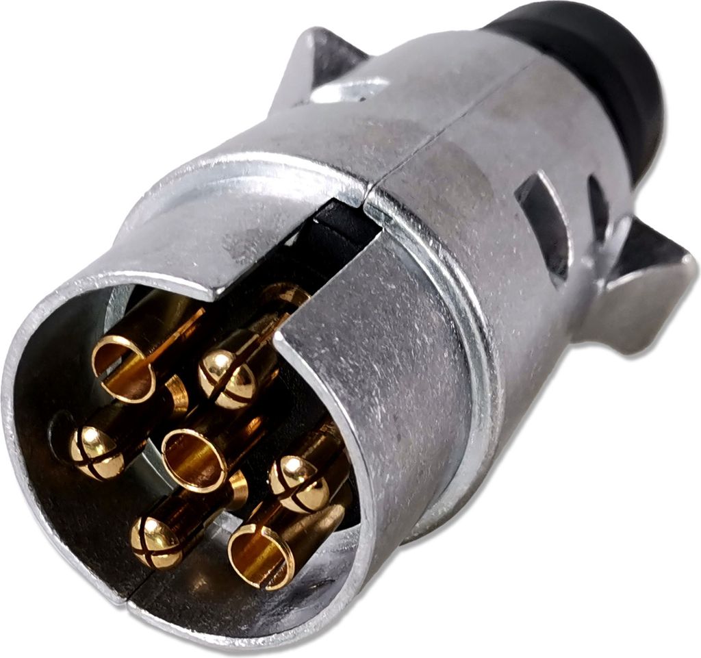 Anhängerstecker | 7-polig | 12V | 16A | Aluminium Produktbild 
