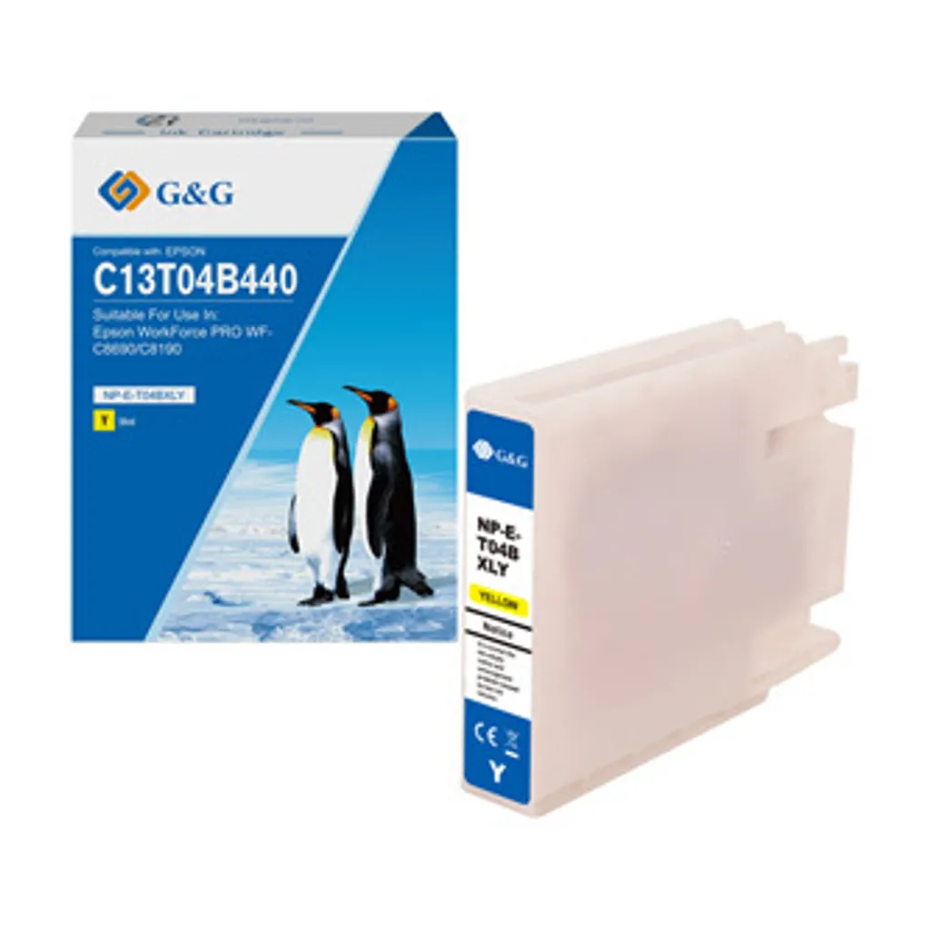 Inchiostro compatibile G&G con C13T04B440, NP-E-T04BXLY-A, giallo