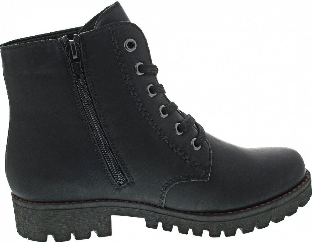Rieker Schnürstiefel - Tiefschwarz Kunstleder Größe: 39 Produktbild 90