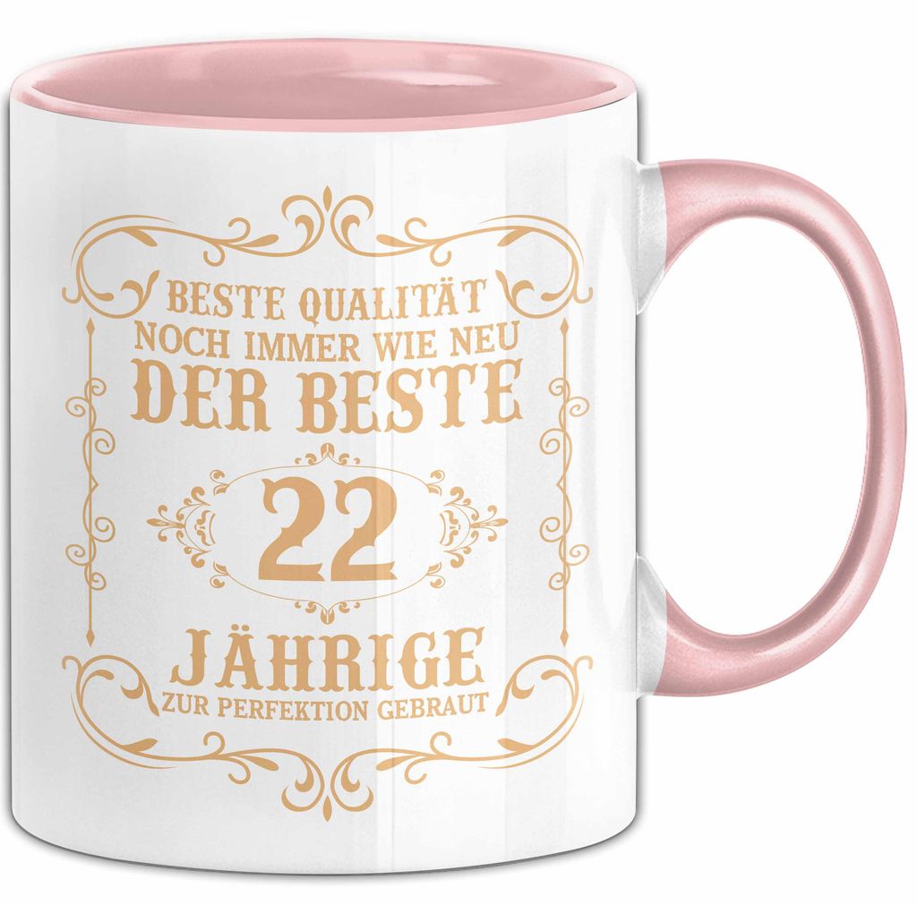 22er Geburtstag Geschenk Männer Vater Mann Noch Immer Der Beste 22-Jährige Zur Perfektion Gebraut Opa (Rosa)