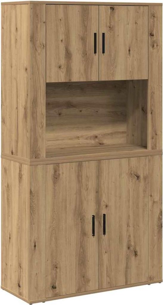 Highboard Artisan-Eiche 80 x 33 x 150 cm Holzwerkstoff