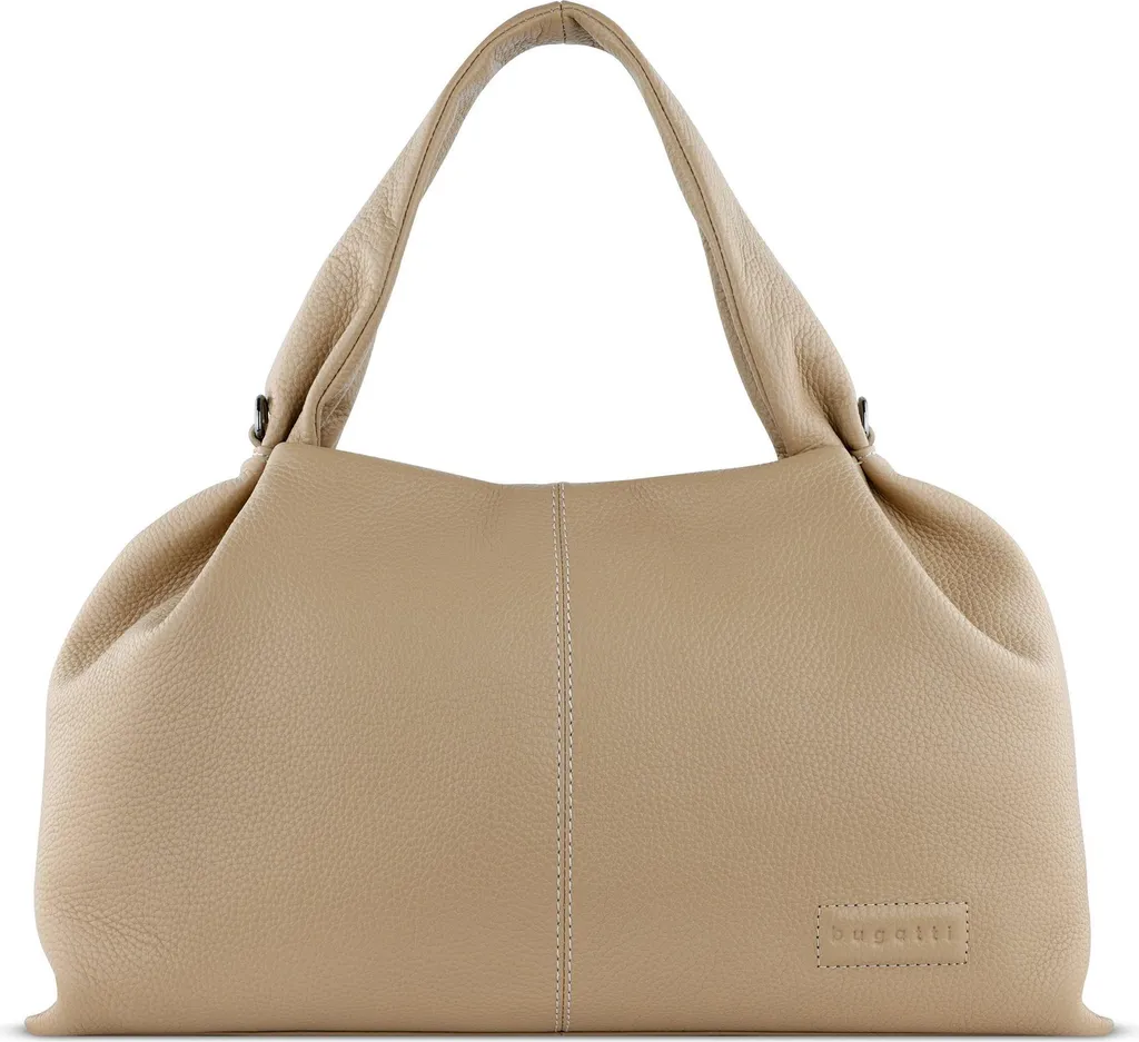 Sac à épaule bandoulière bugatti Elsa en simili cuir souple sable