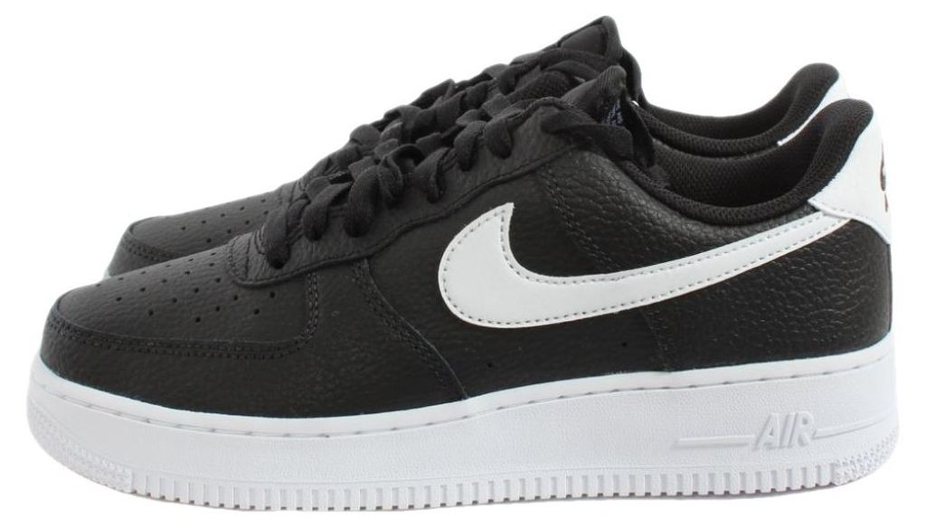 Nike Air Force 1 Low '07 "Black White Pebbled Leather" Produktbild 